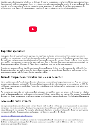 Les avantages d'une agence de référencement naturel