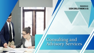 Leading Consulting and Advisory Services for Success - Sison Corillo Parone & Co