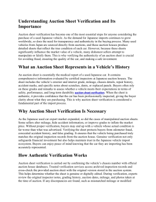 Japanese Auction Sheet Verification Online | JP Sheets