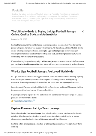 The Ultimate Guide to Buying La Liga Football Jerseys Online_ Quality, Style, and Authenticity