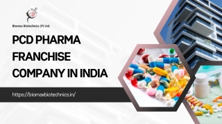 PCD Pharma Franchise Company in India