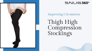 Improving Circulation Thigh High Compression Stockings