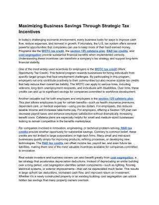 _Strategic Tax Incentives