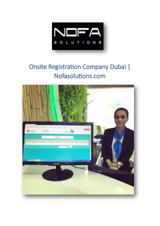 Onsite Registration Company Dubai | Nofasolutions.com