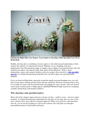 aesthetic clinic hyderabad