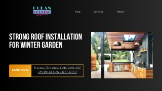 Strong Roof Installation for Winter Garden