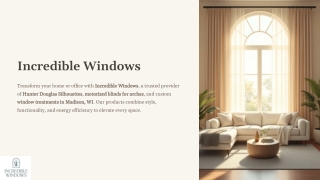 Hunter Douglas Silhouettes & Motorized Blinds – Incredible Windows