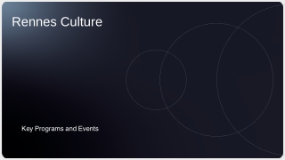 Cultural Programs in Rennes: A Comprehensive Overview of Key Events