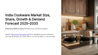 India Cookware Market Size, Share, Trends and Forecast 2025–2033