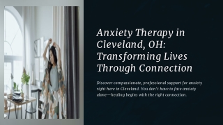anxiety therapy in Cleveland OH