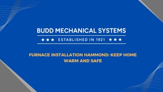 Furnace Installation Hammond Keep Home Warm and Safe