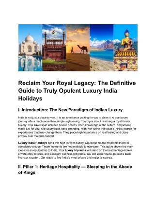 _Luxury India Holidays