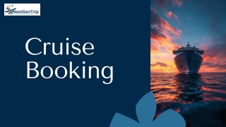 Presentation - Cruise Booking