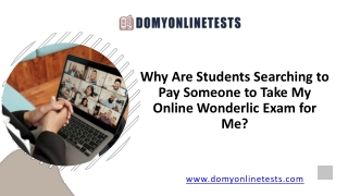 Why Are Students Searching to Pay Someone to Take My Online Wonderlic Exam for Me