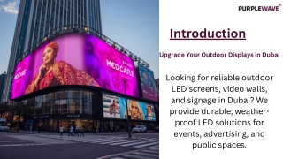 Best Outdoor Active LED Displays & Video Walls in Dubai