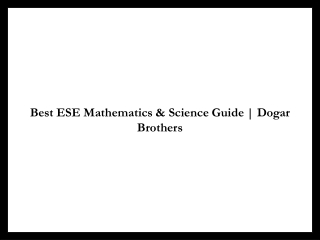 Professional High Marks Exam Preparation Guide – Dogar Brothers