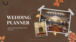 Event Planner in Agra – Professional Wedding & Event Management Services