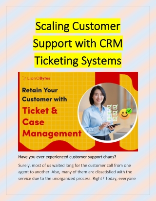 Scaling Customer Support with CRM Ticketing Systems