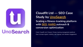 Cloudfit Ltd Success Story — Powered by UnoSearch Leading SEO Company in India