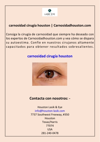 carnosidad cirugía houston Carnosidadhouston.com