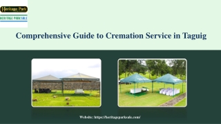 Comprehensive Guide to Cremation Service in Taguig