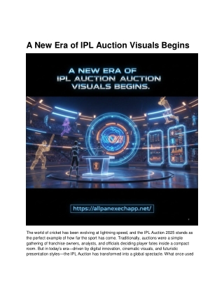 A New Era of IPL Auction Visuals Begins