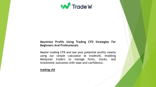 Maximize Profits Using Trading CFD Strategies For Beginners And Professionals