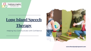 Long Island Speech Therapy: Professional Services Supporting Children’s