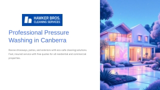 Pressure Washing Canberra — Driveways, Patios & Exteriors