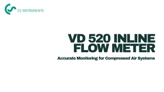 VD 520 Inline Flow Meter - Accurate Monitoring for Compressed Air Systems