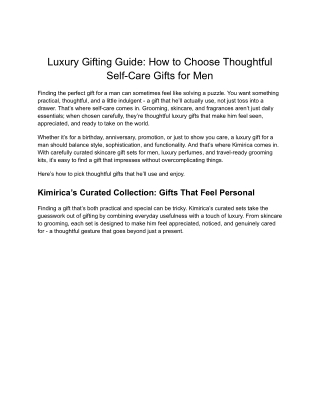 Luxury Gifting Guide_ How to Choose Thoughtful Self-Care Gifts for Men