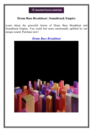 Drum Bass Breakbeat  Soundtrack Empire