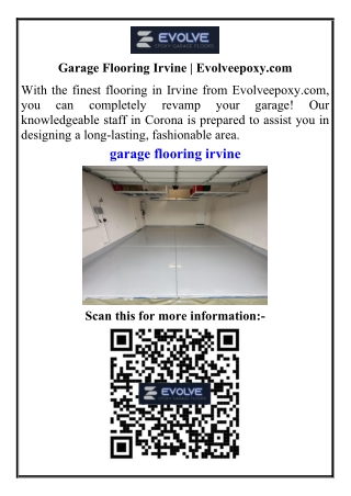 Garage Flooring Irvine Evolveepoxy.com