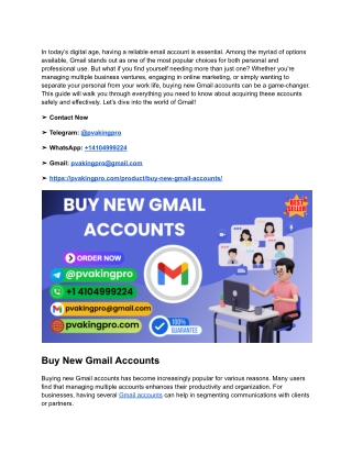How to Safely Buying and Use New Gmail Accounts in 2025