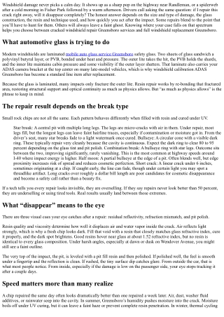 Cracked Windshield Repair Greensboro: Can Repairs Disappear Completely?