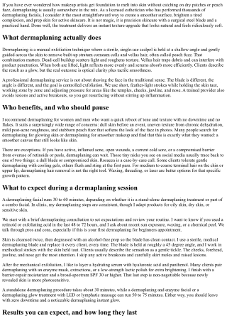 Dermaplaning Smoothing Treatment: Instant Texture Upgrade