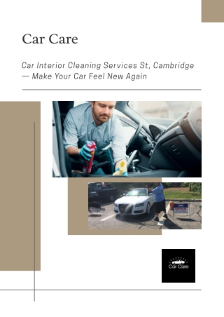 Give Your Car a Fresh, Clean Feel — Car Interior Cleaning Services St, Cambridge