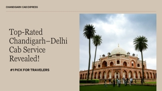 Taxi Services from Chandigarh to Delhi