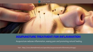Acupuncture Treatment for Inflammation