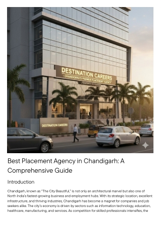 Best Placement Agency in Chandigarh A Comprehensive Guide