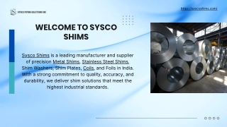Stainless Steel Coil and Shims Manufacturers in India