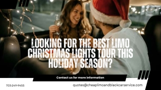 Looking for the Best Limo Christmas Lights Tour This Holiday Season