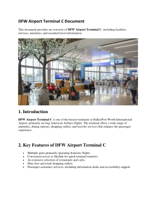 DFW Airport Terminal C Document