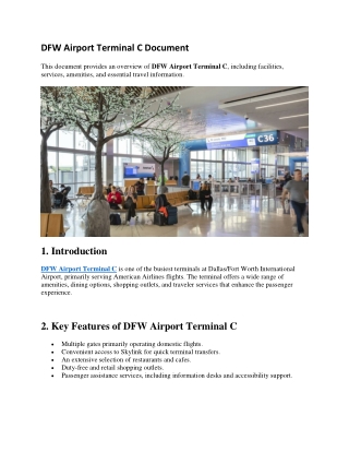 DFW Airport Terminal C Document