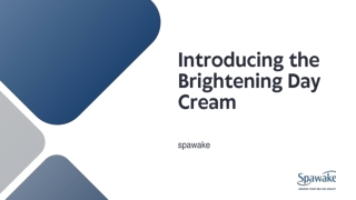 Brightening day cream