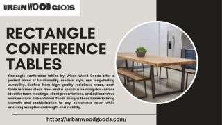 Rectangle Conference Tables by Urban Wood Goods – Sustainable, Versatile & Elega