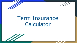 Term Insurance Calculator - HDFC Life Online Term Insurance Calculator