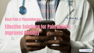 Effective Neck Pain Relief with Professional Physiotherapy in Singapore