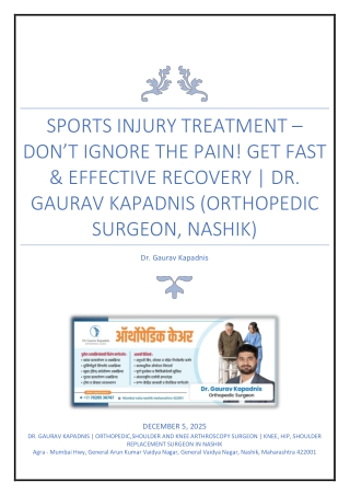 Sports Injury Treatment – Don’t Ignore the Pain! Get Fast & Effective Recovery