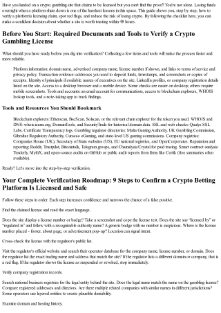 Verify a Crypto Casino's License: What You'll Achieve in 48 Hours